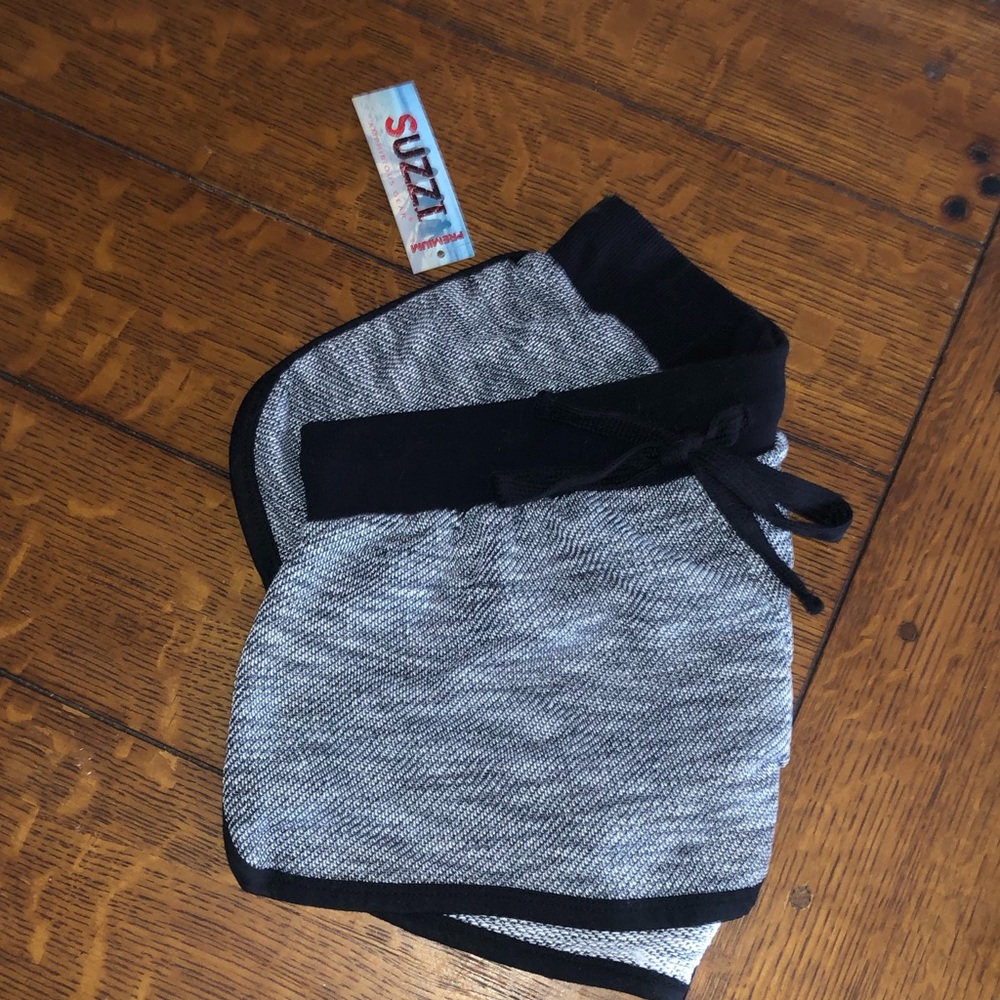 Black & Gray Active Shorts